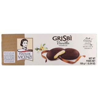 บิสกิตสอดไส้ครีมวนิลา Matilde Vicenzi Grisbi Vanilla Cream 150g.