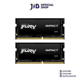 KINGSTON 32GB (16GBx2) DDR4 3200MHz RAM NOTEBOOK (หน่วยความจำโน้ตบุ๊ค) FURY IMPACT (BLACK) (KF432S20IBK2/32)