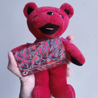 #ตุ๊กตา #หมีอ้าปาก #grateful dead bear plush ขนาด7นิ้ว ลิขสิทธิ์แท้ ป้ายห้อย ก้นถ่วง รุ่นหายาก งานสวย #Scarlet