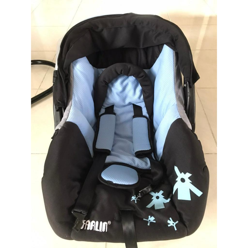 Farlin Carseat คาร์ซีท สำหรับเด็ก 0 - 3 ปี (สีฟ้า) มือสอง สภาพ 90%