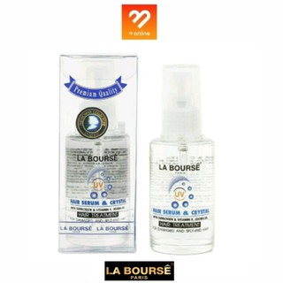 La Bourse Hair Serum &amp; Crystal ลาบูสส์ แฮร์ เซรั่ม &amp; คริสตัล 60 ml. เหมาะสำหรับ ผมเสีย ผมแห้ง ผมแตกปลาย ดัด ยืด โกรก