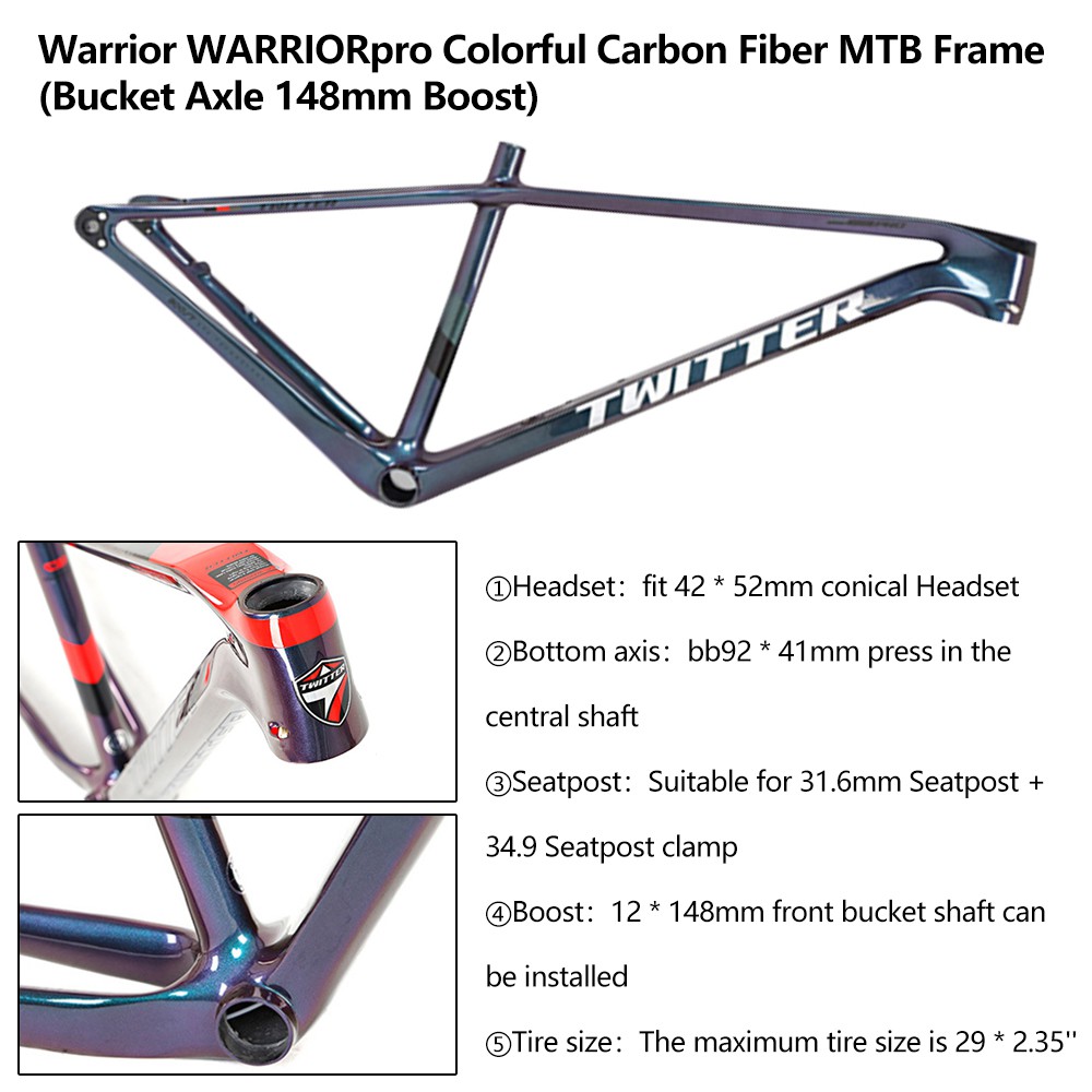 twitter carbon frame