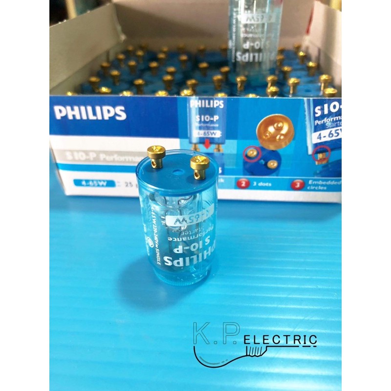 Philips ฟิลิปส์ สตาร์ทเตอร์ หลอดนีออน S10-P 4-65W | Shopee Thailand