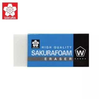 SAKURA ยางลบดินสอ รุ่น Foam XRFW ยางลบโฟมก้อนสีขาว เนื้อนุ่ม ลบสะอาด ไม่ทิ้งคราบ