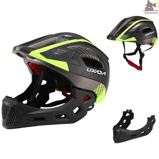 SNKE Lixada Kids Detachable Full Face Bike Helmet Breathable Ultralight Cycling Sports Safety Helmet for Bicycle Skateboard Scooter Roller Skating