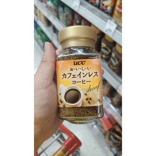 ecook ญี่ปุ่น ยูซีซี กาแฟ สำเร็จรูป สกัดกาเฟอีนออก fuji ucc decaffeinated coffee 45g