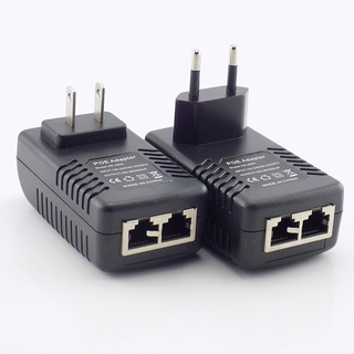 อะแดปเตอร์สวิตช์หัวฉีด DC 48V 0.5A 24W สําหรับกล้องวงจรปิด IP Wifi POE