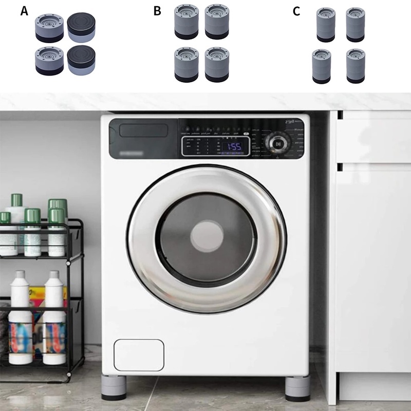 [1/2 ชิ้นวงกลมเครื่องซักผ้า Anti-vibration Foot Mat สำหรับการใช้งานทั่วไป] [แผ่นกันลื่นสำหรับฐานตู้เย็น] [เหมาะสำหรับเครื่องอบผ้าและเฟอร์นิเจอร์อื่นๆ] - รูปที่ 7