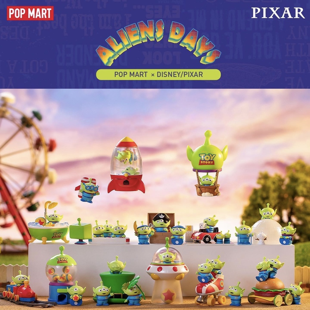 [Secret] Disney Pixar Green Man Aliens Days series ลิขสิทธิ์แท้ 💚 POP MART Toy Story ของสะสม กรีนแมน