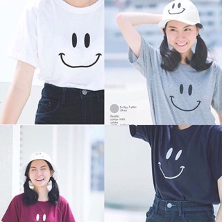 smiley t-shirt ♡♡ แจ้งสีและไซส์ที่ต้องการ