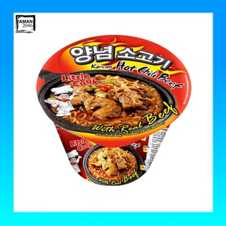 ลิตเติ้ลกุ๊ก บะหมี่ รสเนื้อเผ็ดเกาหลีชนิดชาม ขนาด 150 กรัม จำนวน 3 ชาม