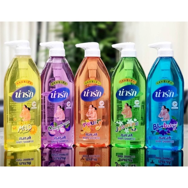 แชมพูเด็ก Narak 500 มล. สูตรอ่อนโยน สำหรับผิวบอบบาง