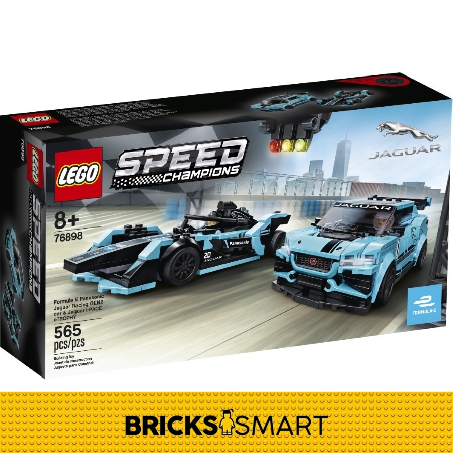 76898 LEGO Speed Champions Formula E Panasonic Jaguar Racing GEN2 Car & Jaguar I-PACE eTROPHY