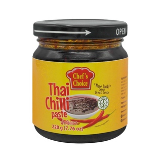 Chefs Choice - น้ำพริกเผา สูตรวีแกน ขนาด 220 กรัม (Thai Chilli Paste) : ตรา Chefs Choice