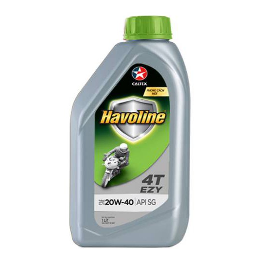 CALTEX 4T Havoline Ezy น้ำมันเครื่อง รถจักรยานยนต์ สี่จังหวะ ขนาด 0.8 ลิตร (รถมอเตอร์ไซต์ ฮาโวลีนอีซ
