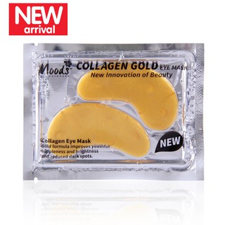 Moods Collagen Eye Mask มูดส์ คอลลาเจน อาย มาส์ แผ่นมาส์คใต้ตา (6 แผ่น) มีให้เลือก 2 สูตร