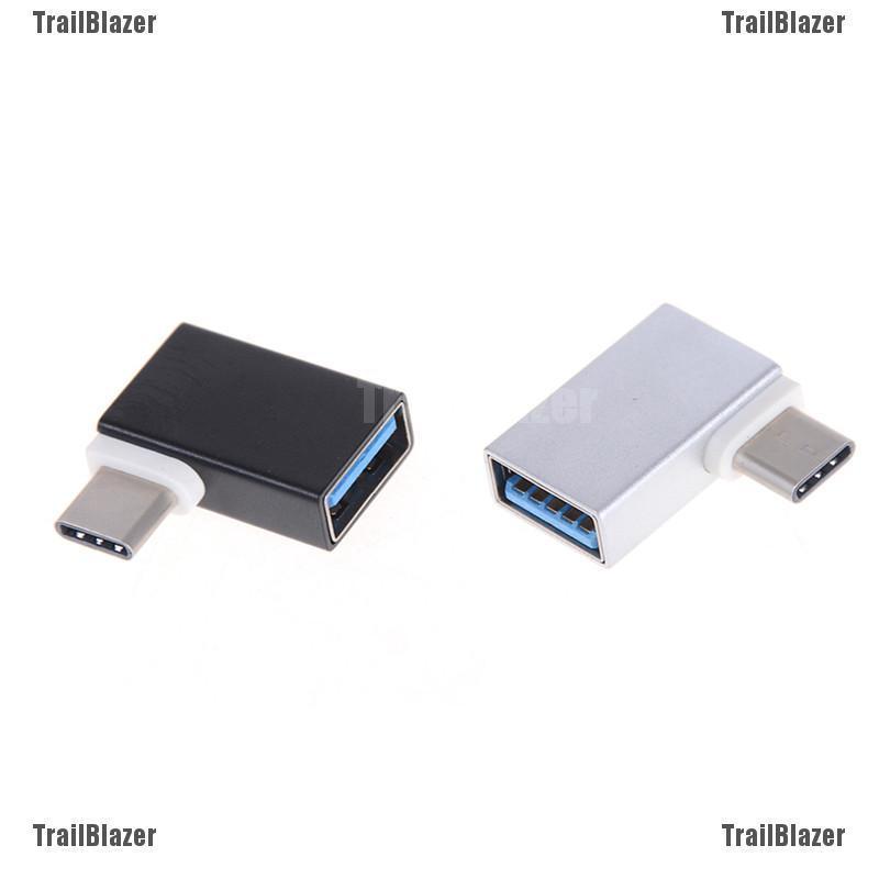 Tb OTG ข้อมูล USB 3.1 Type C ตัวผู้ เป็น USB 3.0 A ตัวเมีย 90 องศา