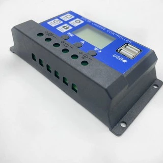(THAISHVS399ลด150.-)10A/20A/30A/40A/50A/60A Solar Panel Charger Controller Battery Regulator USB LCD โซล่าชาร์จเจอร์
