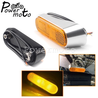 1 Pair Turn Signal Lights Motorcycle LED Side Amber CNC Aluminum Lamps Housing Indicator Left Right Lamp For GTS 300 Spr