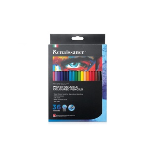 Renaissance สีไม้ สีไม้ระบายน้ำ 36 สี จำนวน 1 กล่อง