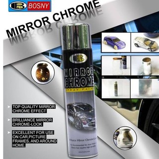 Bosny สเปรย์ มิรเร่อร์โครม Mirror Chrome บอสนี่ ขนาด 300 CC. สเปรย์กระจกเงา โครเมี่ยม