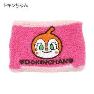 ผ้ารัดข้อมือ anpanman ลาย dokin ชมพู