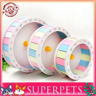 &lt;Superpets&gt; จานบินล้อออกกําลังกายล้อหมีโกลเด้นดิสก์ของเล่นสัตว์เลี้ยง