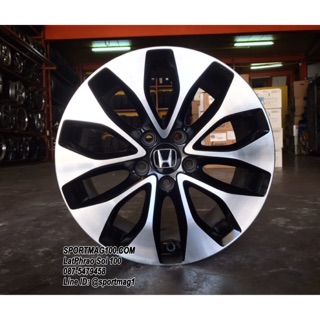 ล้อแม็กมือสอง Honda Accord 5รู114 ดำหน้าเงา ขอบ17