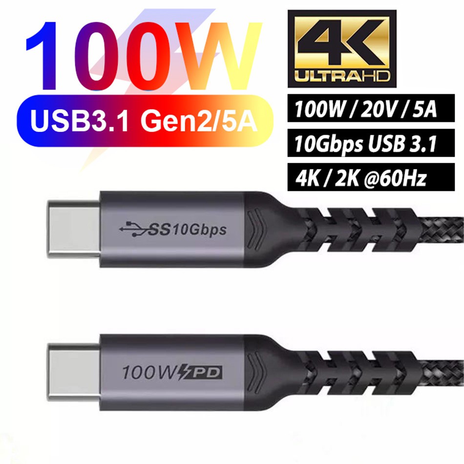 Generic 100pcs/lot 1M 3FT USB 3.1 Type C to USB 2.0 Cable Data Charging Cord Line with Retail Packaging