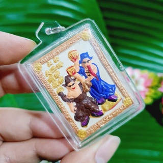 หูทิพย์ตาทิพย์ ลูกศิษย์เจ้าแม่ทับทิม ทำจากเนื้อผงว่านลงสีเพ้นท์ เรียบกรอบกันน้ำอย่างดี บูชาป้องกันภัยขอให้คุ้มครอง