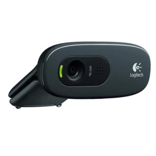 Logitech C270 Webcam กล้องเว็บแคมสำหรับวิดีโอคอล HD 720p/30fps ปรับแสงได้อัตโนมัติ ไมค์ตัดเสียงรบกวนในตัว