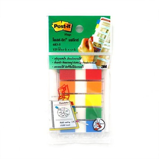 Post-It® Flags 683-5CF 1/2X1.7 Inch, 5 Colors