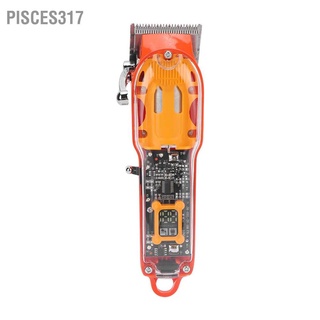 Pisces317 ปัตตาเลี่ยนตัดผมไร้สาย แบบพกพา ชาร์จ Usb สําหรับผู้ชาย