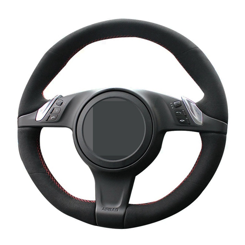 Carbon stuurhoes, auto-interieur accessoires, 2 stuks gesegmenteerde stuurhoes, universele 99% auto stuurhoes beschermer, universele 15 inch diameter