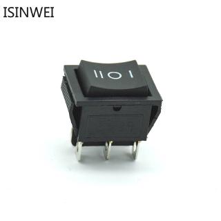 สวิทช์โยกสีดำ 25 x 31 มม. 6 Pin kcd 4-202 16 A 2 ชิ้น