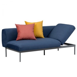 Modernform X PDM โซฟา COLLY ปรับยกซ้าย W180XD91XH70 ขาเทา เบาะหุ้มผ้า พร้อมหมอนอิง 2 ใบ 180 Cm Fabric สีน้ำเงิน