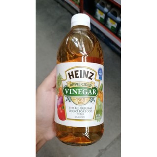 HEINZ​ Apple​ Cider Vinegar ไฮนซ์น้ำส้มสายชูหมักจากแอปเปิ้ล​ ขนาด​ 473​ มล.