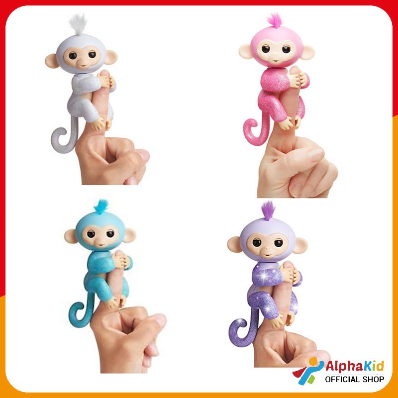 AlphaKid Fingerlings - Fingerlings Glitter Monkey ฟิงเกอร์ลิง กลิตเตอร์ ลิงเกาะนิ้ว วาววี่ ลิงร้องเพลง
