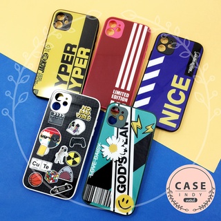 เคสเรียลมี REALME C3/5i C11(2011) C35 เคสมือถือกระจกพิมพ์ลาย กันเลนส์กล้อง