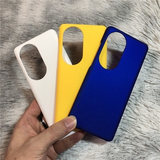 เคสโทรศัพท์มือถือ แบบแข็ง เนื้อแมตต์ บางพิเศษ สีดํา สําหรับ Huawei P50 P40 Pro Plus Lite