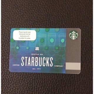 Starbucks บัตรเปล่าไม่ขูดพิน