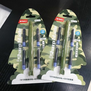 เซ็ทปากกาหมึกซึม+ไส้ 4 หลอด