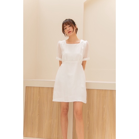 white long dress shopee