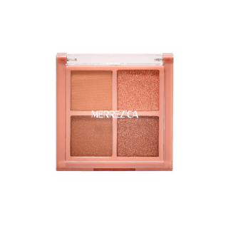 Merrezca Eye Color Platte อายแชโดว์พาเลท สีโทนชมพูโรสโกลด์ พิกเมนต์เข้มข้น