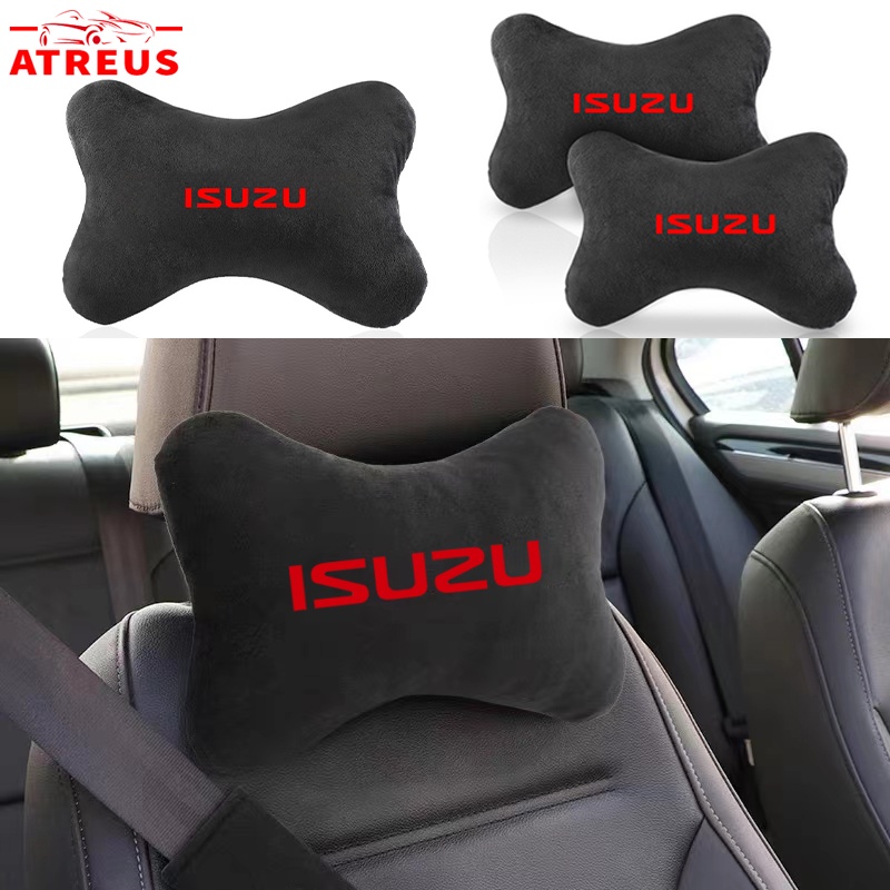 Seat Headrests & Back Supports 118 บาท หมอนรองคอ สีดํา สําหรับรถยนต์ Isuzu dmax mu max Automobiles