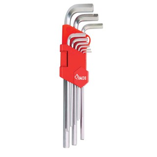 ประแจหกเหลี่ยมหัวบอล (ชุด9ตัว) ยาวพิเศษ ฮาชิ Ball head hexagon wrench (set 9 pcs) extra long Hashi