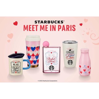 Starbucks Meet Me In Paris Collection  สตาร์บัคส์ วาเลนไทน์ ของปี 2022 ของแท้💯