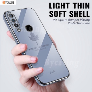 เคสโทรศัพท์ชุบซิลิโคน Tpu แบบนิ่มลายใบเมเปิ้ล 6D สําหรับ Huawei Y7A Y6P Nova 7I 7Se 5T 3I Y9 Prime 2019 Y9S Y7 Pro