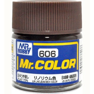 Mr.Hobby สีกันเซ่สูตรทินเนอร์ Mr.Color C-606 IJN LINOLEUM DECK สีทำโมเดลพลาสติก โมเดลรถถัง เครื่องบิน กันพลา