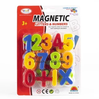 ProudNada Toys ของเล่นเด็ก ตัวอักษร ABC แม่เหล็ก พิมพ์ใหญ่ เล็ก ตัวเลข H.M. TOYS MAGNETIC LETTERS&NUMBERS NO.HM1175A